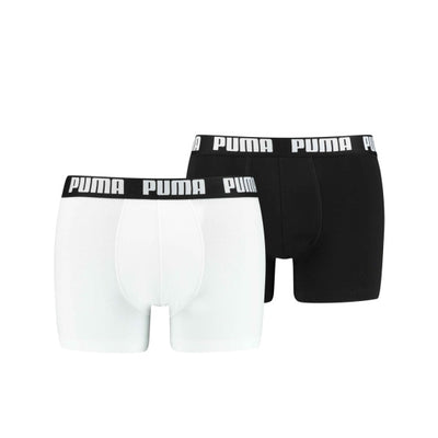 Puma Basic Boxershort Heren (Pack of 2) Zwart Witmaat L