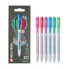 Sakura • set metallico retrattile gelly roll 6 pezzi