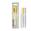 Sakura • set gelly roll retráctil especial mix plata oro blanco 3uds