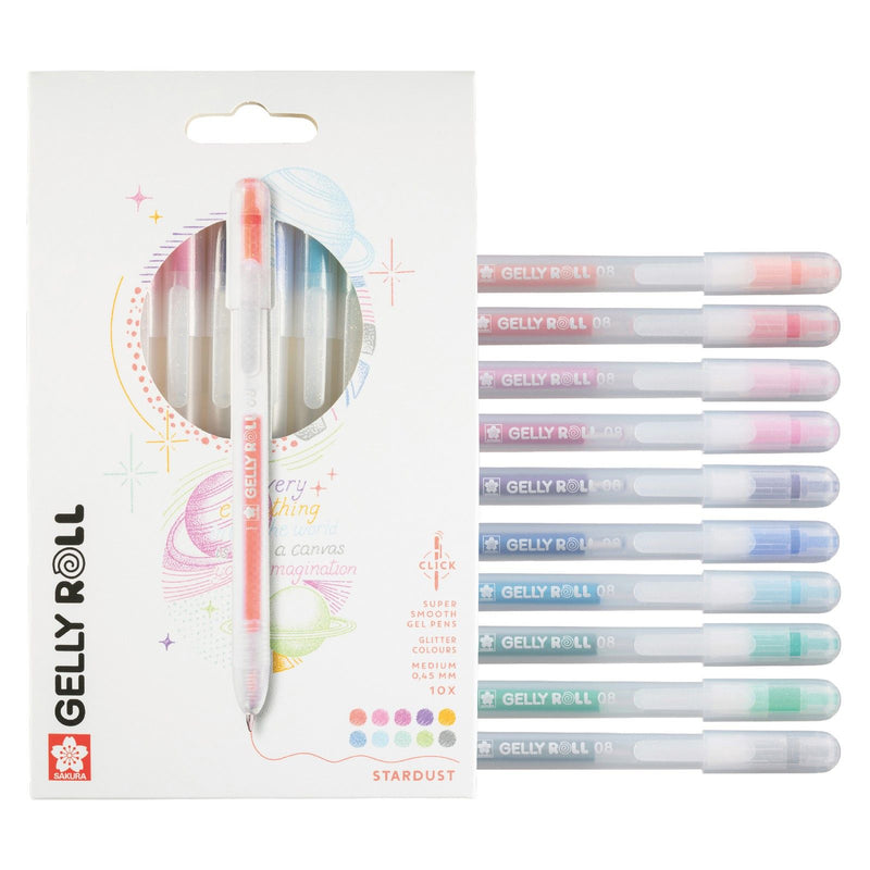 Sakura • set gelly roll stardust retráctil 10uds