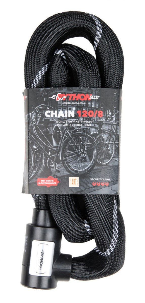 Python Slot Chain Blocco Nylon Hoes Black Nylon
