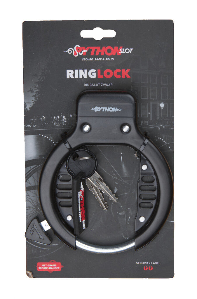 Python Ringslot con plug-in per catena Black su carta