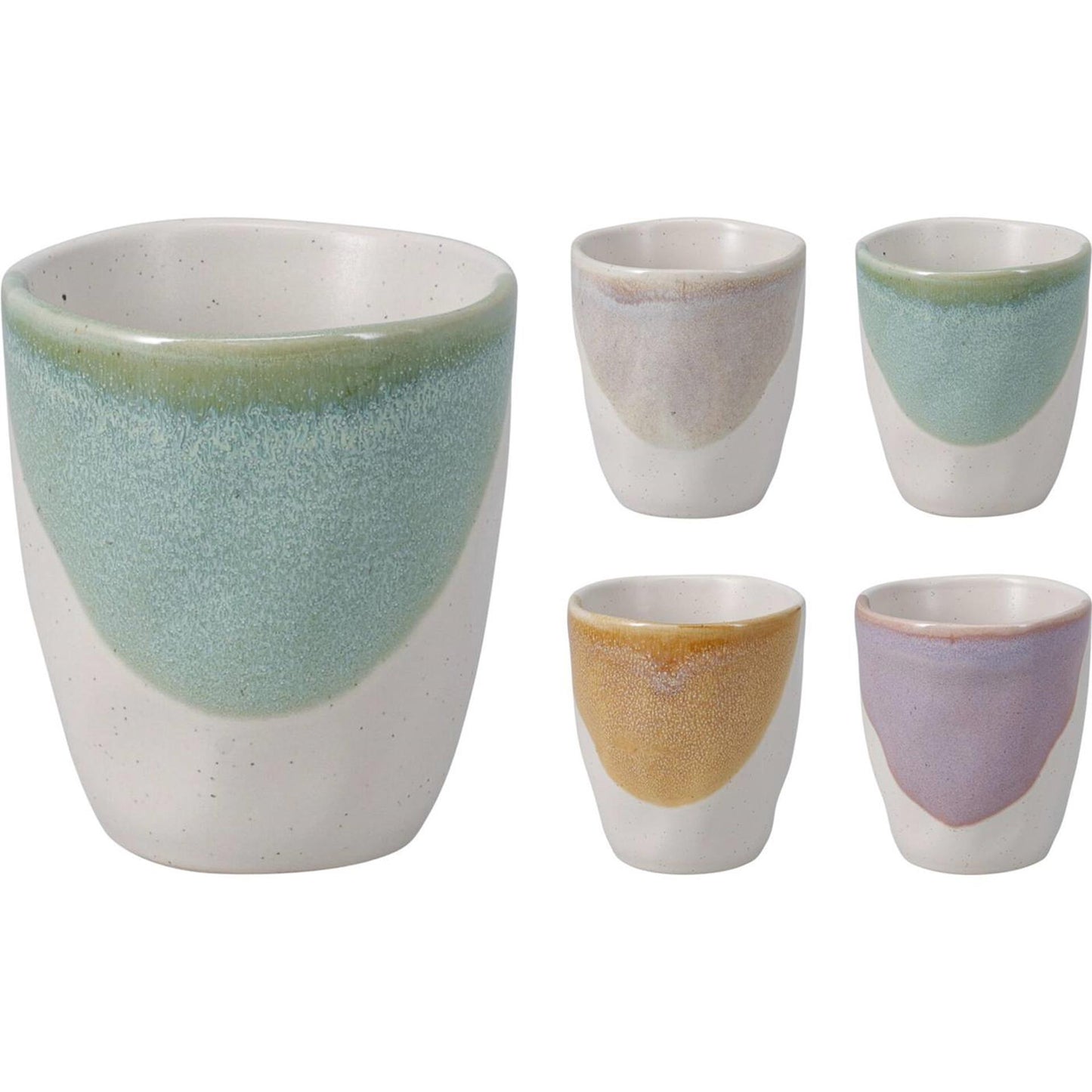 Excellent houseware beker 150ml aardewerk 4ass doos a 12 stuks