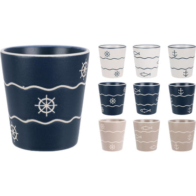 Taza de cerámica 200ml marítima.