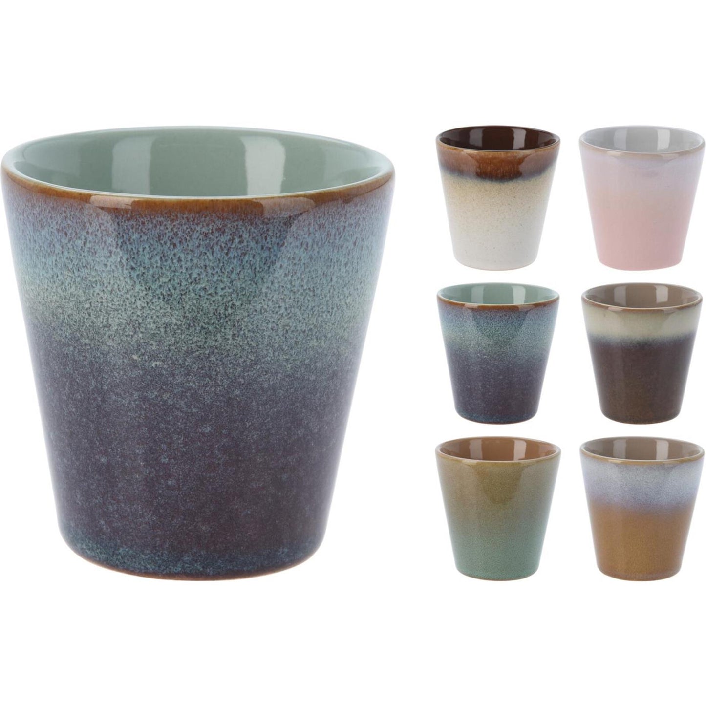 Excelente menaje para el hogar taza loza gres 100ml