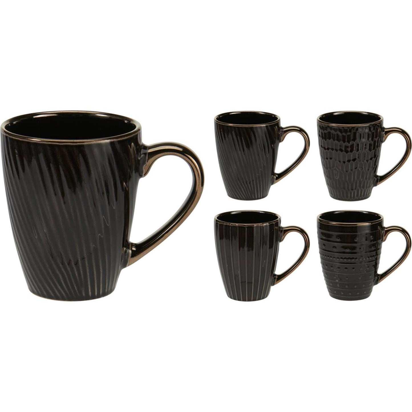 Excelente menaje para el hogar taza de loza 370ml caja de 8 piezas