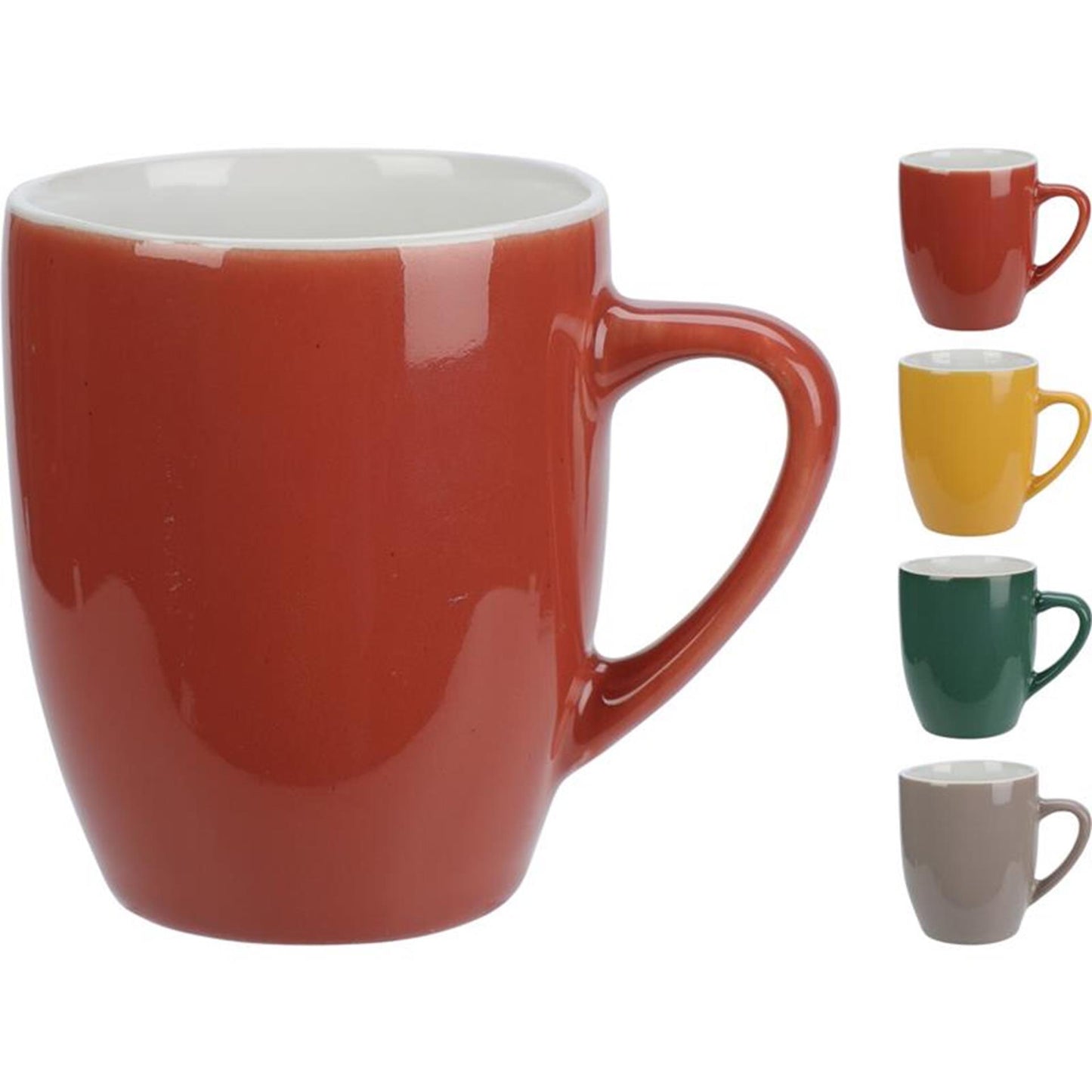 Excellent houseware beker aardewerk 240ml assorti kleur