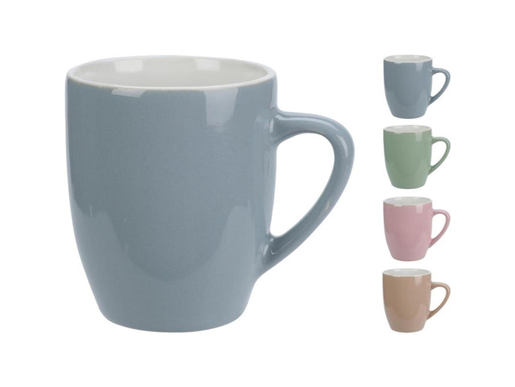 Excellent houseware beker aardewerk 240ml assorti kleur
