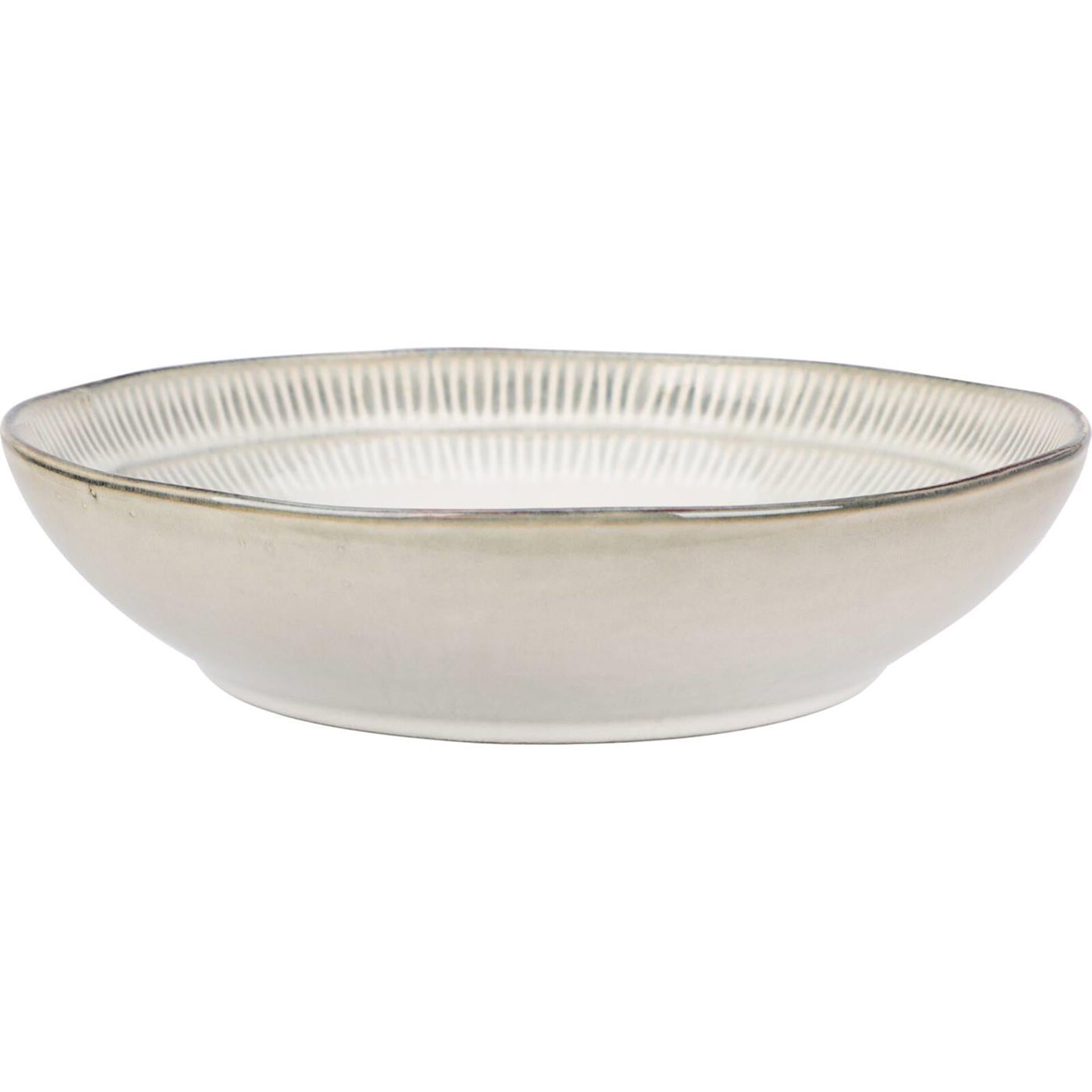 Excellent houseware bord diep gres dia 20x4,8cm doos a 6 stuks