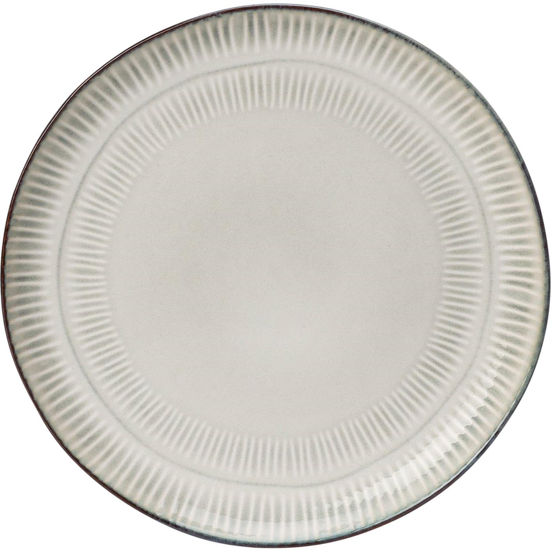 Excellent houseware bord aardewerk gres dia 21cm doos a 6 stuks