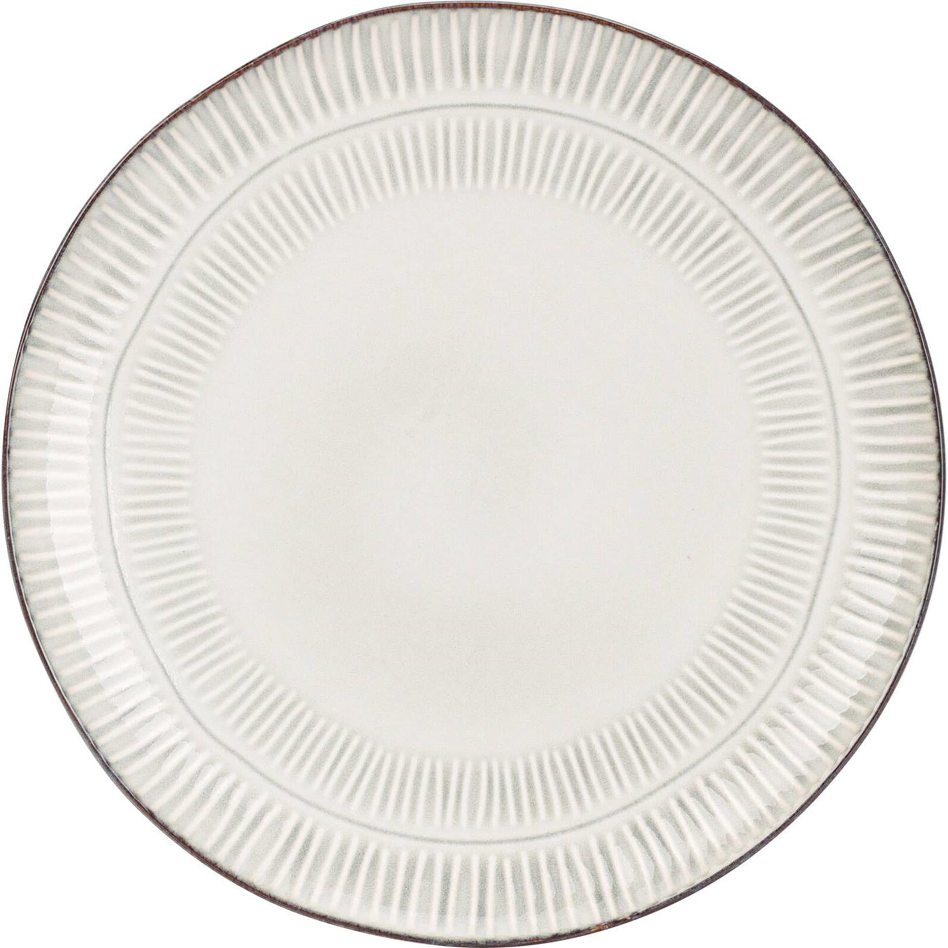 Excellent houseware bord aardewerk gres dia 27cm doos a 6 stuks