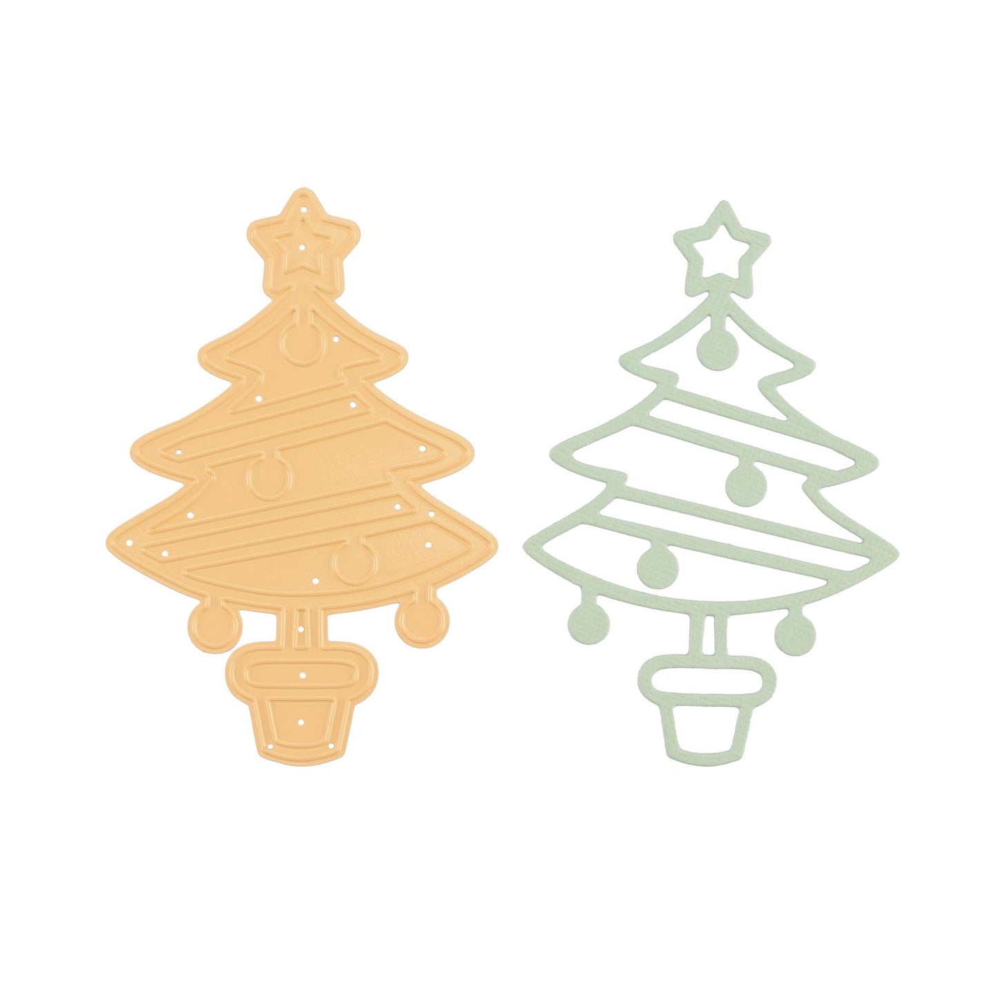 Nellie's choice • shape die kerstboom versierd