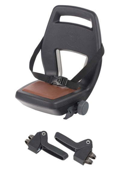 Asiento trasero junior 6+ reposapié + cinturón negro marrón