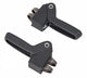 Footrests Q193 Black 12 cm 2 pieces