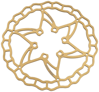 Quaxar iris ultra-lightweight titanium 6-hole brake disc | 180mm