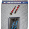 Quaxar tubeless valves universal aluminum blue
