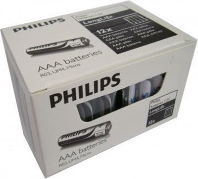 Pila philips larga duracion aaa 12x4uds
