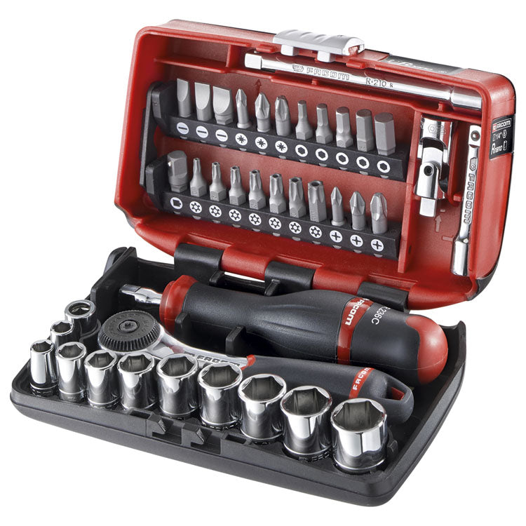 Kit 1 4 prese compatte Facom a 6 facce 5,5-14 mm