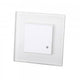 Sensore di movimento radar da incasso a parete design in vetro bianco - 3900319