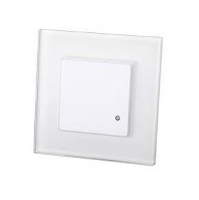 Sensore di movimento radar da incasso a parete design in vetro bianco - 3900319