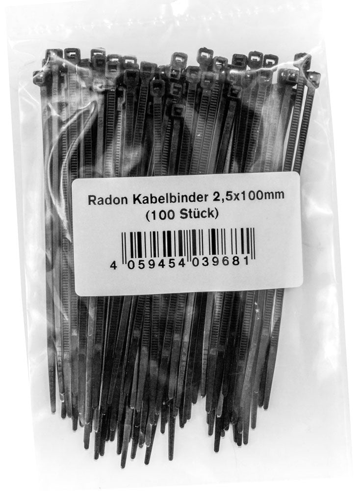 Fascetta fermacavi Radon 100x2,5mm (100 pezzi)