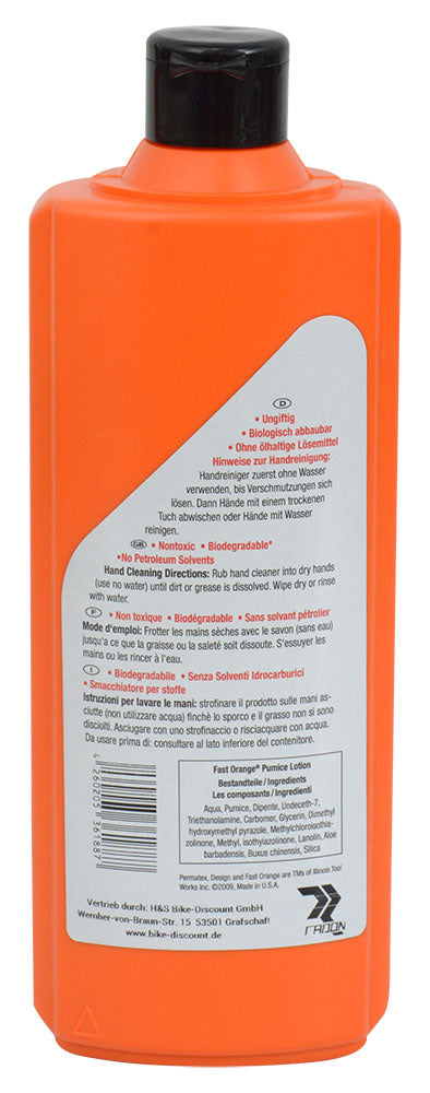 Permatex limpiador de manos rápido naranja con piedra pómez 440ml