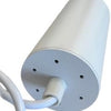 Luminaria de carril trifásica con casquillo gu10 blanco - 5050202