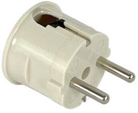 Toma de tierra acodada baquelita mk blanco - 6140594