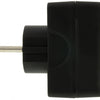 Adattatore presa di terra 3 x euro nero - 6175909