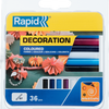Pegamento rápido en barra de colores | clásico | 7 mm x 94 mm | 36 piezas | ampolla - 5001363