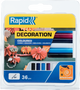 Pegamento rápido en barra de colores | clásico | 7 mm x 94 mm | 36 piezas | ampolla - 5001363