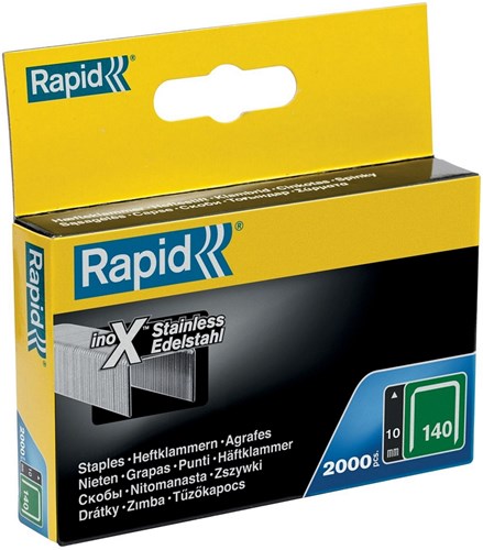 Rapid nr. 140 vlakdraadnieten rvs 10 mm, 2.000 stuks - 11910733 - 11910733