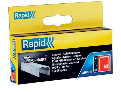 Rápido no. 53 grapas de alambre fino de 10 mm, 2500 piezas - 11858825 - 11858825