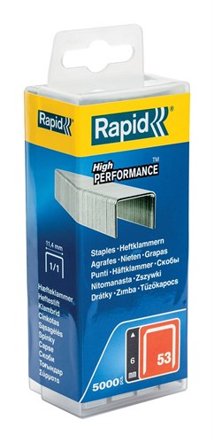 Rapid nr. 53 dundraadnieten 6 mm, 5.000 stuks - 40303083 - 40303083