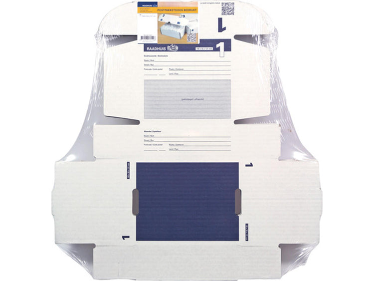 Kangaro raadhuis postpakketdoos met bedrukking 5 stuks 146x131x56mm