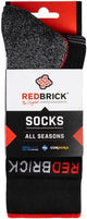 Redbrick all season sokken 25103 | grijs zwart | maat 46 - 00.083.019.43