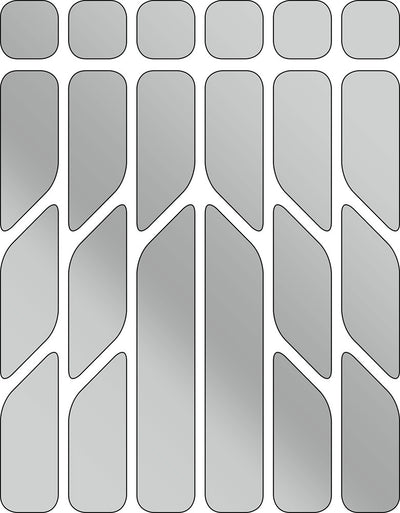 Rie:sel design reflective sticker set 'reflex' silver