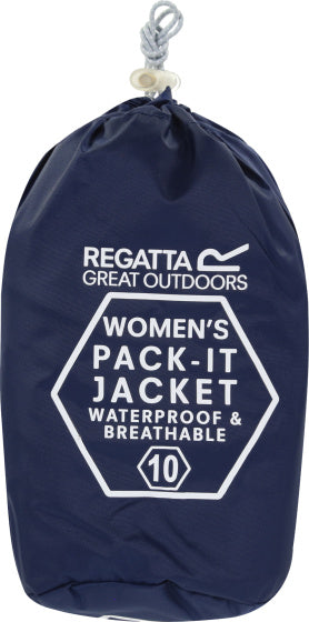 Regatta Pack-It III regenjack dames donkerblauw maat S