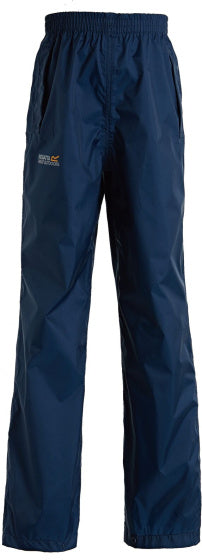 Regatta Pantaloni da pioggia Pack It junior blu scuro taglia 7-8 anni