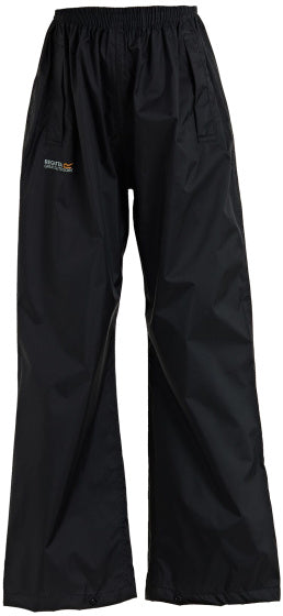 Regatta Pantalones de lluvia Pack It junior negro talla 9-10 años