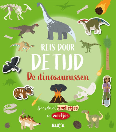 Libro de pegatinas de editorial estándar, viaje en el tiempo: los dinosaurios