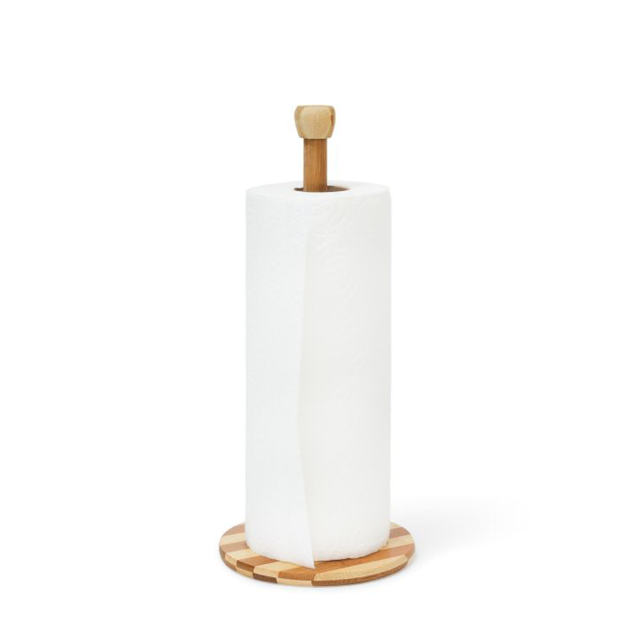Imp relaxdays portarotolo da cucina bambù 32 cm