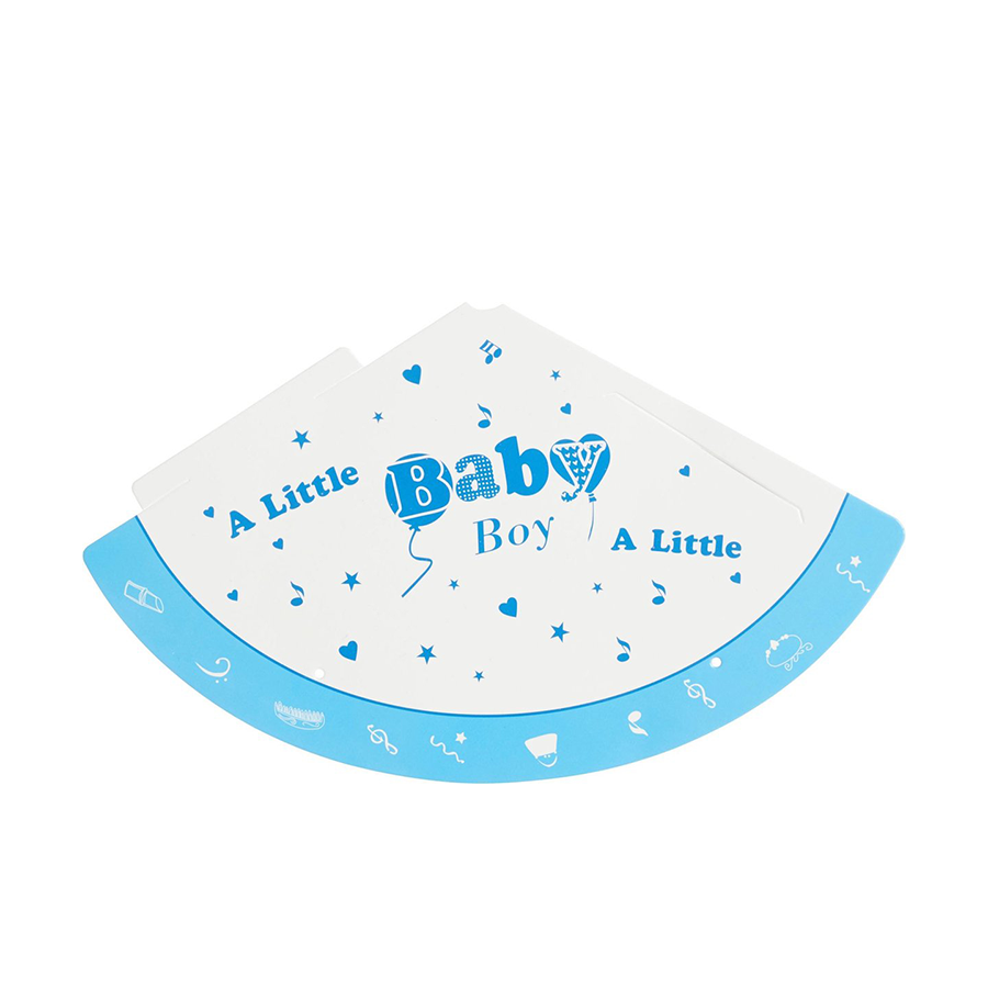 Relaxdays partyset geboorte jongen 19-delig