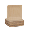 Pic relaxdays platos desechables bambú cuadrado 8,5x8,5cm 25 piezas