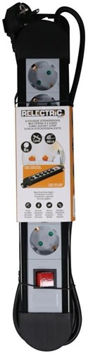 Presa elettrica 1,5 mt 6 vie 3x1,5 mm - relec492251 relec492251