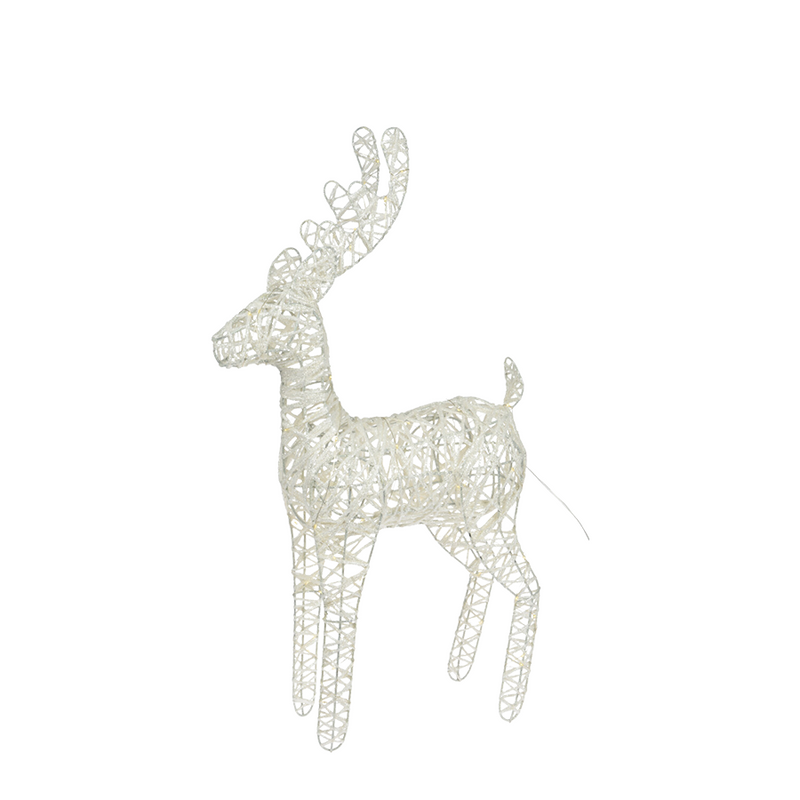 Renna LED bianca 40 LED 37 cm