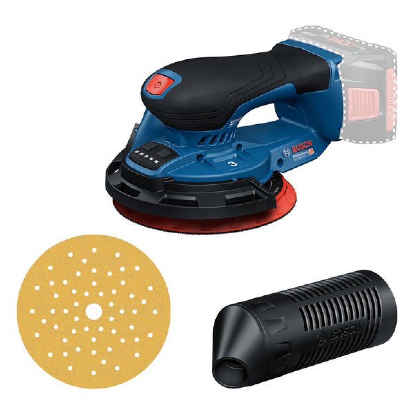 Lijadora excéntrica inalámbrica Bosch blue gex 18v-150-3 | excluyendo batería y cargador - 0601372904