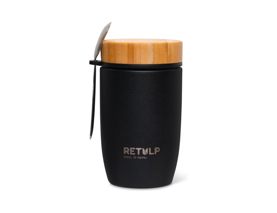 Retulp Lunch Cup Mug Premium Black 500 ml