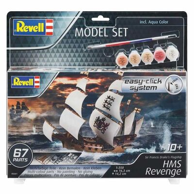 HMS Revenge Sir Francis Drake Apos; Sistema Easy Click Incluso Paint and Brush