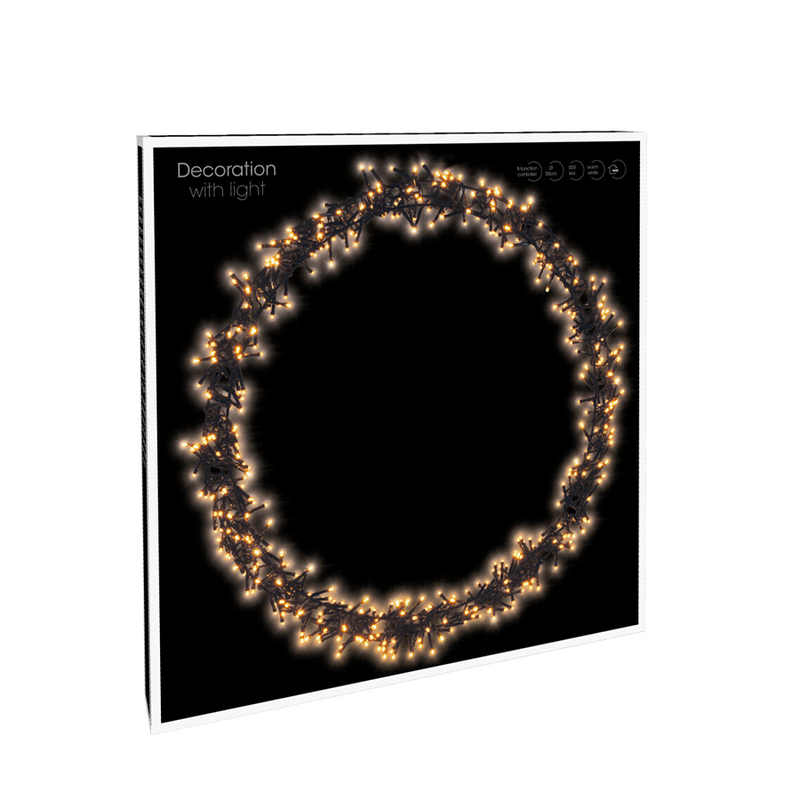 Anello LED nero 500 LED ø58cm